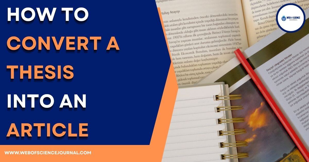 Convert Thesis into an Article