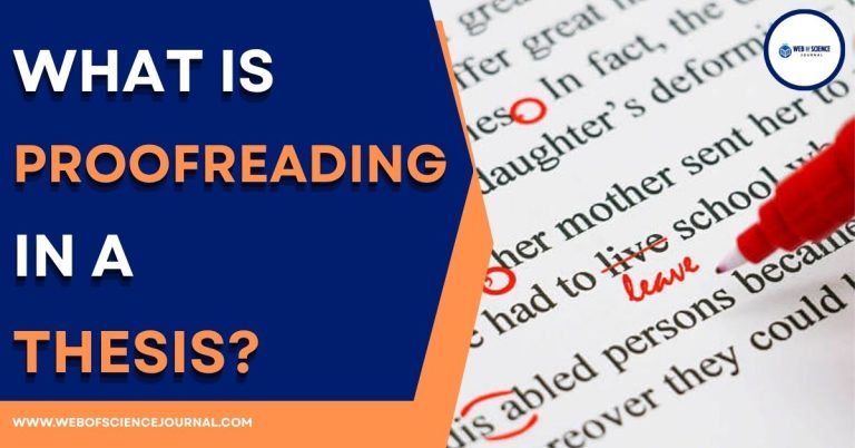 Proofreading in a Thesis